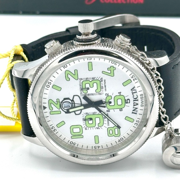 nvicta Men 7001 Signature Collection Russian Diver 52mm Chronograph Watch 100m - Picture 9 of 15